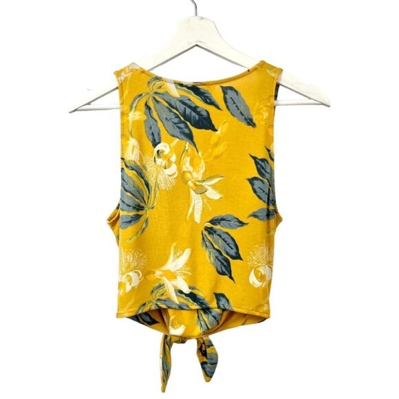 ** Babaton Jeronimo Cairo Gold Printed Tie Front Tank Top Size S - Picture 6 of 8